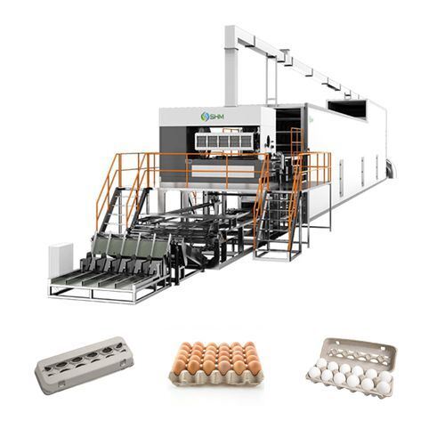 Fully Automatic Paper Egg Tray Making Machine | 3000–10000 pcs/h Egg Tray Production Line | SHM